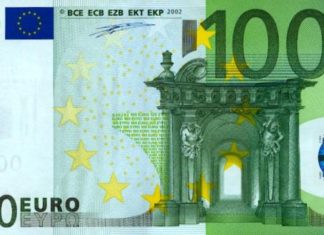 ¿Va tan bien la economía? Reproducción de un billete de 100 euros