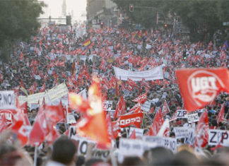 Manifestación en Madrid de la huelga general del 29S de 2010