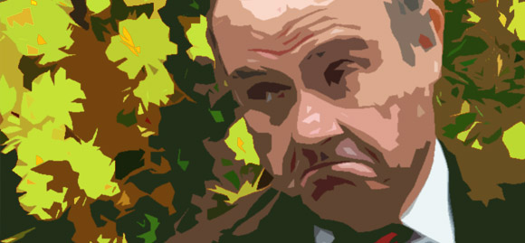 De Guindos en el jardín