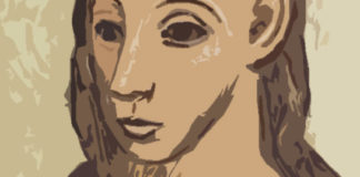 Cabeza de mujer joven