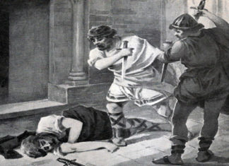 El asesinato de Ataúlfo (Ramir Lorenzale, pintura)