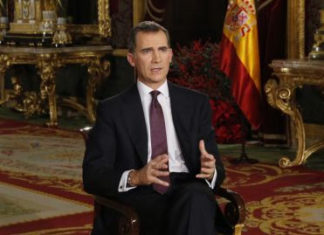 Discurso Real en la nochebuena de 2015 Mensaje de Navidad de Su Majestad el Rey. Foto: Casa Real