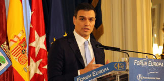 Pedro Sánchez en el Fórum Europa. FOTO: nuevaeconomiaforum.org