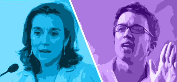 Íñigo Errejón y Cuca Gamarra: dos "cachorros" tiernos