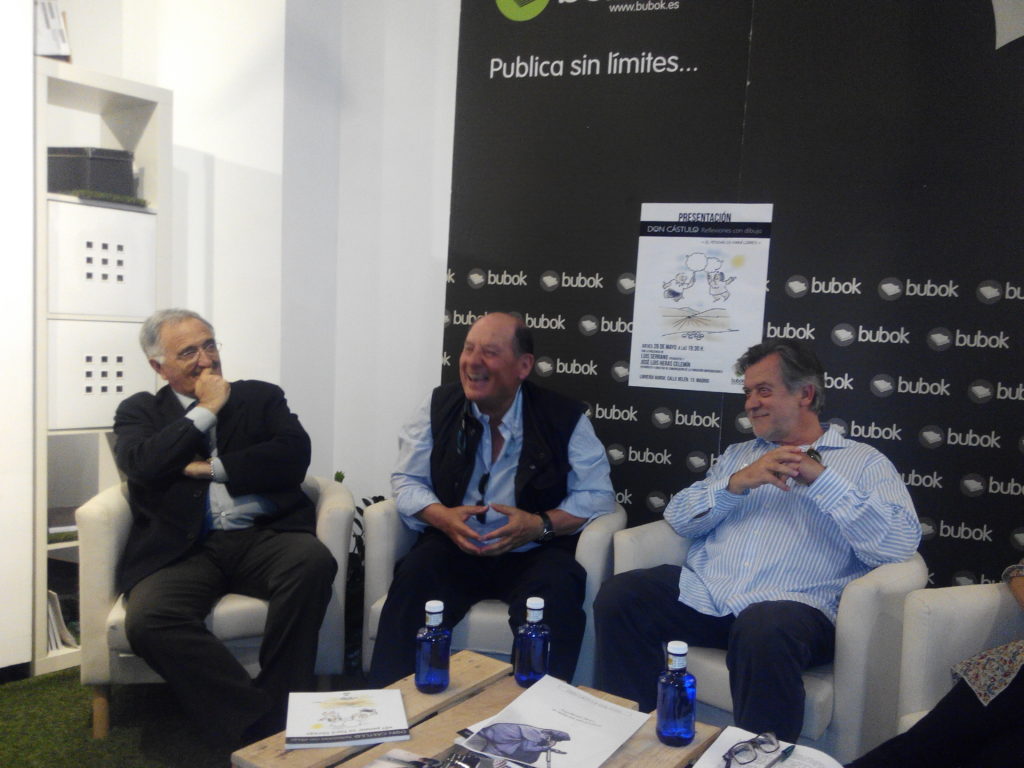 Fotos de la presentación del libro "Reflexiones con dibujo" de Don Cástulo.