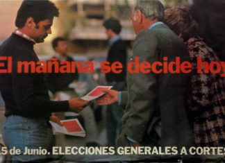 Treinta y nueve años después, volvemos a votar en junio Cartel de las elecciones generales de 1977