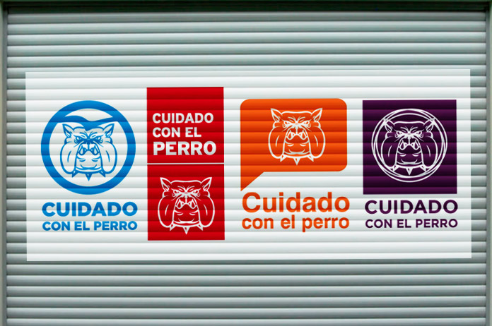 Cuidado con el perro