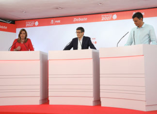 PSOE debate: del guante blanco, a los guantazos Debate PSOE Primarias 2017. FOTO: EFE