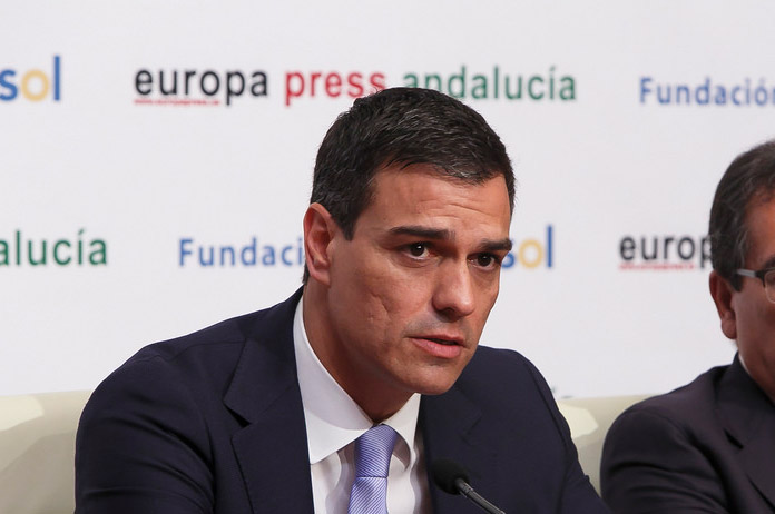 Pedro Sánchez en los desayunos informativos de Europa Press