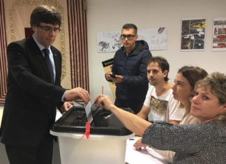 Hemos perdido Puigdemont votando. FOTO: Jordi Sànchez (ANC) / La Vanguardia
