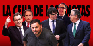 Puigdemont y Zoido en la cena de los idiotas
