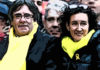 Marta Rovira (ERC) y Puigdemont (JxCAT) en Bruselas