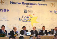 Alfredo Pérez Rubalcaba y Javier Fernández en el Fórum Europa