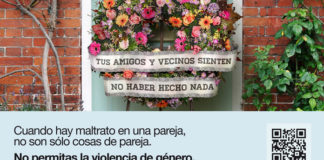 Cuando hay maltrato en una pareja, no son sólo cosas de pareja. No permitas la violencia de género.
