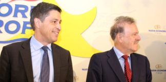 José Rosiñol y Manuel Campo Vidal en el Forum Europa | Foto: Nueva Economía Fórum