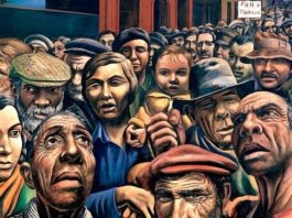 ILUSTRACIÓN: Antonio Berni (1905-1981). 1934 Demonstration (Museum of Latin American Art, Buenos Aires, Argentina)