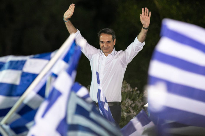 El líder de Nueva Democracia, Kyriakos Mitsotakis