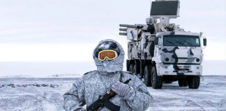 Soldado ruso en el Ártico
