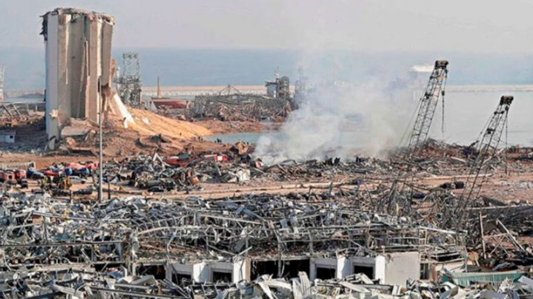 Explosión en el puerto de Líbano