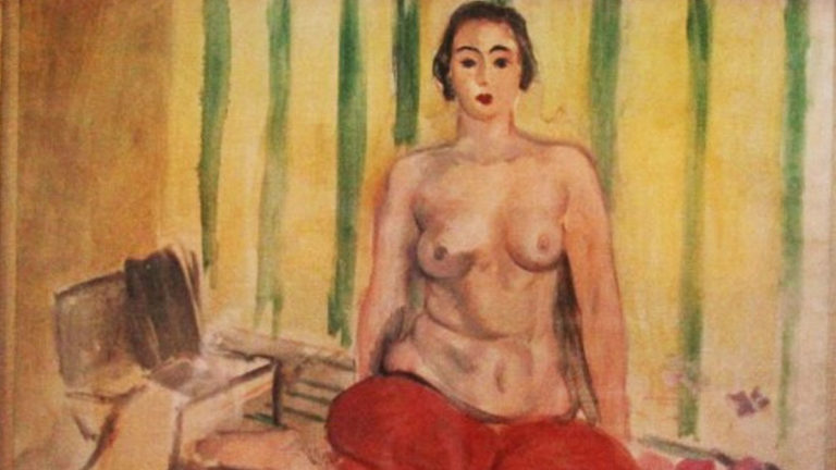 Odalisca con pantalón rojo