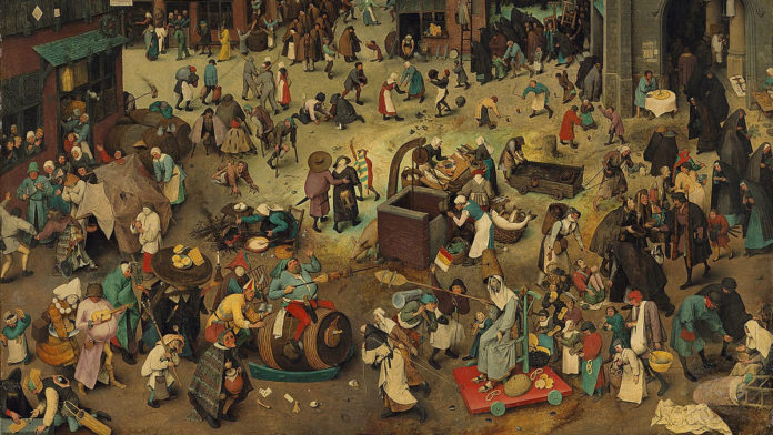 El combate entre don Carnaval y doña Cuaresma (Pieter Brueghel el Viejo, 1559)