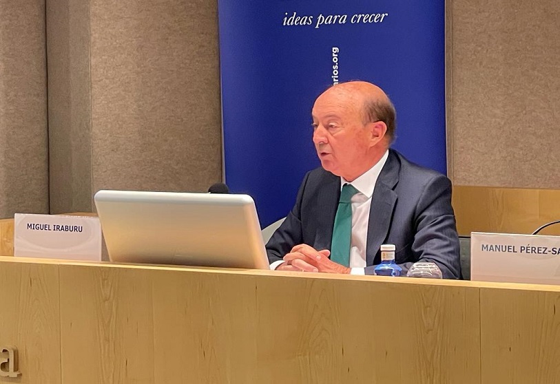 El presidente del comité de la encuesta del Círculo de Empresarios, Miguel Iraburu