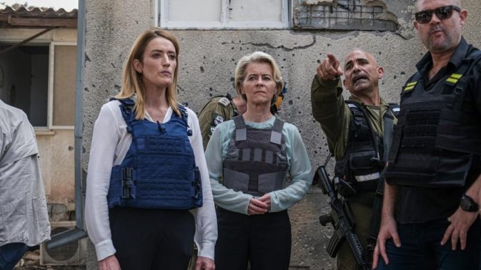 Ursula von der leyen y Roberta Metsola en Israel Ursula von der leyen y Roberta Metsola en Israel