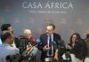 Educación y desarrollo en África El vicepresidente del Centro de Desarrollo de la OCDE, Federico Bonaglia, atiende a los medios de comunicación este pasado miércoles en Casa África.
