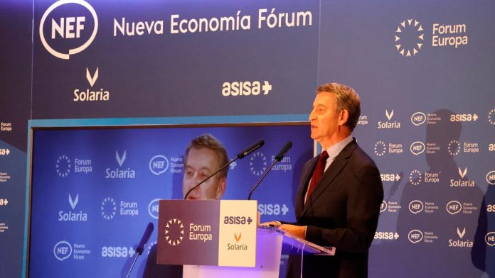 Feijóo en NEF en enero de 2025 Feijóo en NEF en enero de 2025