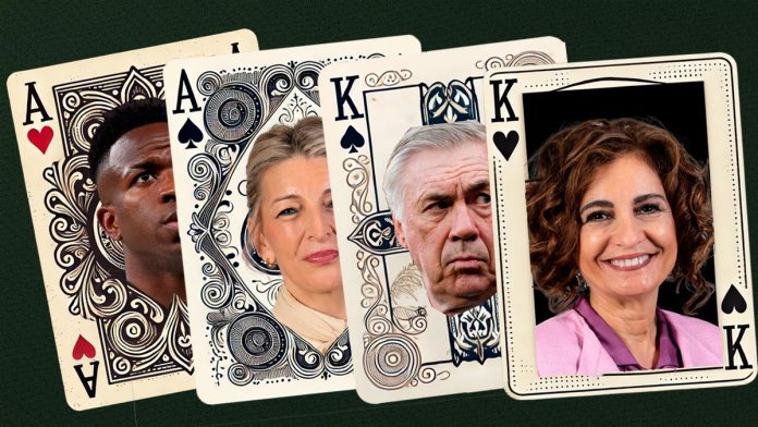Dobles parejas: Ancelotti-Mariaguesú y Yolanda-Vinicius Dobles parejas: Ancelotti-Mariaguesú y Yolanda-Vinicius